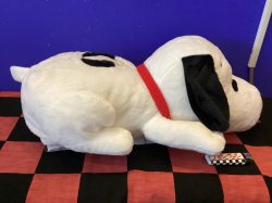 画像3: スヌーピー　ぬいぐるみティッシュカバー　ねそべりティッシュカバー　這い型ティッシュカバー　　　(スヌーピー/ブラック)