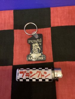 画像1: ラットフィンク　ラバーキーホルダー　（NO.1/ブラック）