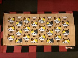 画像1: フェイスタオル（おえかきさん/みけねこさん）