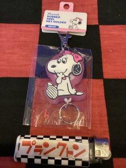 画像1: スヌーピー　ラバーリールキーホルダー（ベル）