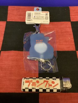 画像2: スヌーピー　ラバーリールキーホルダー（オラフ）