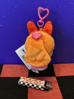画像2: パワーパフガールズ　ぬいぐるみキーリング　ぬいぐるみマスコット（ブロッサム/サングラス）