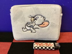 画像1: トム＆ジェリー　ミニティッシュポーチ(タフィー/グレー)