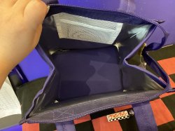画像4: スヌーピー　保冷ランチバッグスクエア　L（ネイビー/スヌーピー＆チャーリーブラウン）