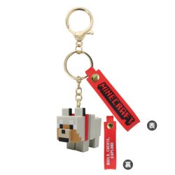 画像1: マインクラフト マスコットキーホルダー　（オオカミ）