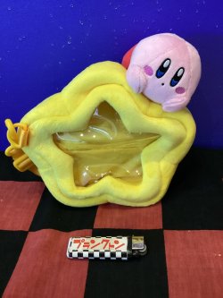 画像1: 星のカービィ　窓付きショルダーバッグ ぬいぐるみ　(スター)
