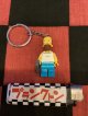 LEGO風ブロック　キャラクターキーホルダー(シンプソンズ/ホーマー）