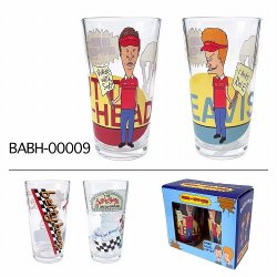画像1: アメリカン　グラスロングタンブラー　2ｐセット　（ビーバス＆バッドヘッド）
