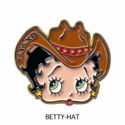 画像1: アメリカンキャラクター　ピンバッチ　（ベティ　ハット）