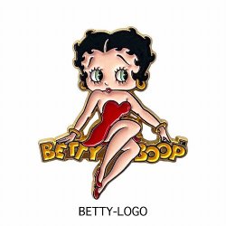 画像1: アメリカンキャラクター　ピンバッチ　（ベティ　ロゴ）