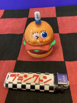画像1: スポンジボブ　PVCミニフィギュア（ハンバーガー/ボブ）
