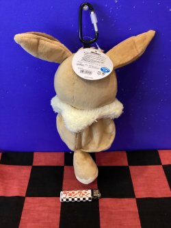画像2: ポケットモンスター　カラビナ付きぬいぐるみポーチ(イーブイ)