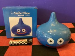 画像1: ドラゴンクエスト　陶器貯金箱　陶器バンク　コインバンク（スライム）