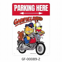 画像1: ガーフィールド　プラサインプレート（PARKING　HERE）