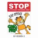 ガーフィールド　プラサインプレート（STOP）