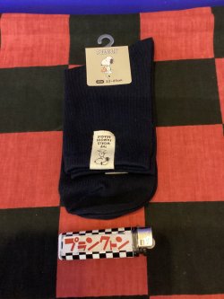 画像1: スヌーピー　レディース靴下　ソックス（タグ付き　ジョークール　ネイビー）　07