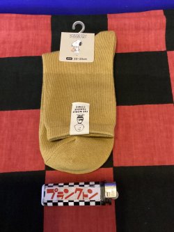 画像1: スヌーピー　レディース靴下　ソックス（タグ付き　チャーリーブラウン　イエロー）　05