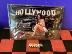 画像1: アンティーク風メタルプレート（ハリウッド　カメラガール)