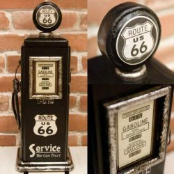 画像1: ROUTE66 ガスポンプ型 2段 キャビネット （Sサイズ ）