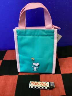 画像2: PEANUTS　保冷ランチバッグスクエアSS（BE HAPP/スヌーピー）