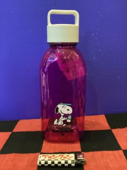 画像1: スヌーピー　ドリンクボトル(L) （ピンク/ホワイト)