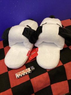 画像2: スヌーピー　ぬいぐるみ　スリッパ　(スヌーピー)