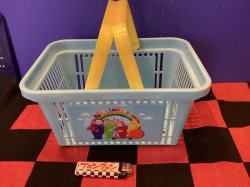 画像1: テレタビーズ　キャラバスケット（ブルー　レインボー）