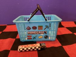 画像1: マインクラフト　ミニキャラバスケット　 (ブルー)