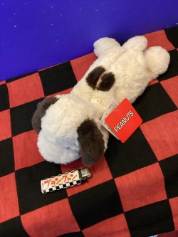 画像1: スヌーピー　ぬいぐるみポーチ　ペンポーチ　モカ