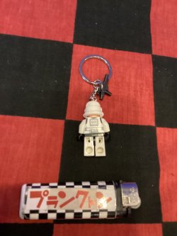 画像2: LEGO風ブロック　キャラクターキーホルダー(スターウォーズ　ストームトルーパー）