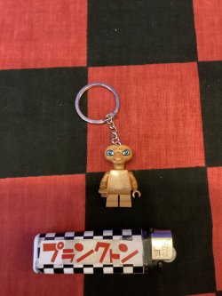 画像1: LEGO風ブロック　キャラクターキーホルダー(E.T)