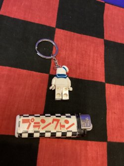 画像2: LEGO風ブロック　キャラクターキーホルダー(ゴーストバスターズ　マシュマロマン）