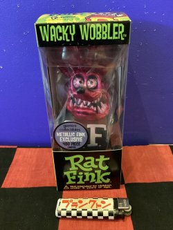 画像1: ラットフィンク　ボビングヘッド（メタリックピンク/限定）