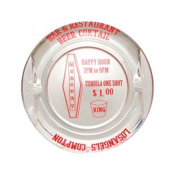画像1: MERCURY アメリカンビンテージ　ガラストレイ（クリアBEER COCKTAIL)