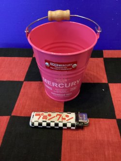 画像1: マーキュリー　ブリキバケツ　Sサイズ　(ピンク)