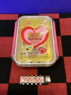画像1: スポンジボブ 　1段ランチボックス 500ml（ボブ/パトリック/ハートエンジェル）