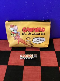 画像1: ガーフィールド　フラットポーチ　(イエロー)  