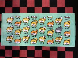 画像1: フェイスタオル（おえかきさん/とかげさん）