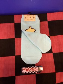 画像2: おえかきさんシリーズ　レディース靴下（うんち　ブルー) 