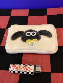 画像1: ひつじのショーン　ミニティッシュポーチ付きパスケース(ティミー)