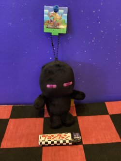 画像1: マインクラフト　コレクションぬいぐるみキーホルダー　(エンダーマン)
