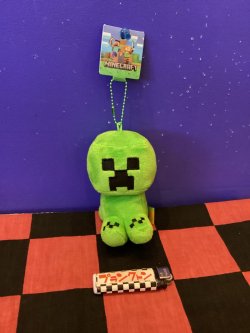 画像1: マインクラフト　コレクションぬいぐるみキーホルダー　(クリーパー)