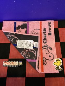 画像2: スヌーピー　ミニタオル　(ウッドストック付き/ピンク)