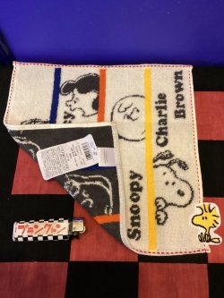 画像2: スヌーピー　ミニタオル　(ウッドストック付き/アイボリー)