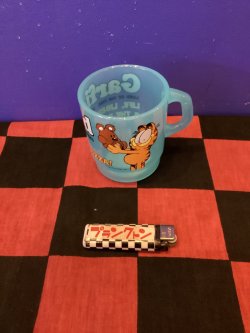 画像1: ミルキースタッキングマグカップ（ブルー　ガーフィールド） 