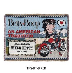 画像1: Betty Boop　フリンジタペストリー　（バイク）
