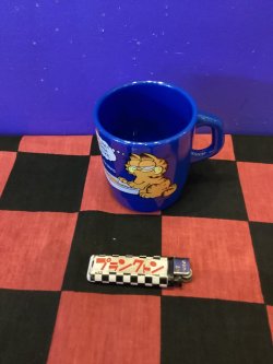 画像1: ミルキースタッキングマグカップ（ネイビー　ガーフィールド） 