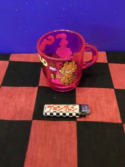 画像1: ミルキースタッキングマグカップ（ピンク　ガーフィールド） 