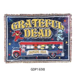 画像1: デッドベア（グレイトフル・デッド）　フリンジタペストリー　（車）