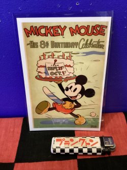 画像1: ディズニー　ポストカード （ミッキー/ケーキ）
